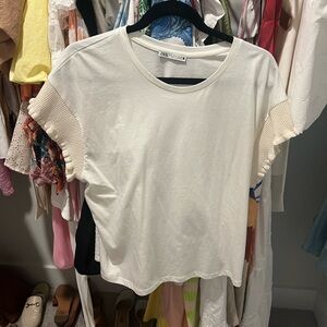 Zara embroidered tee